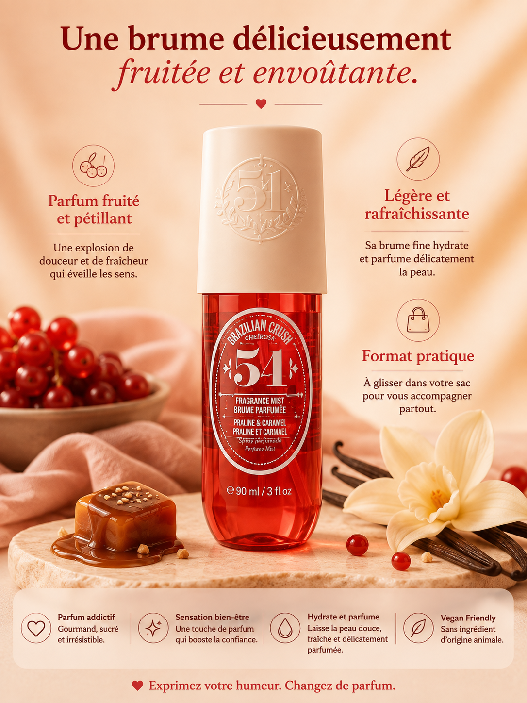 Brûme en spray. 90ml
