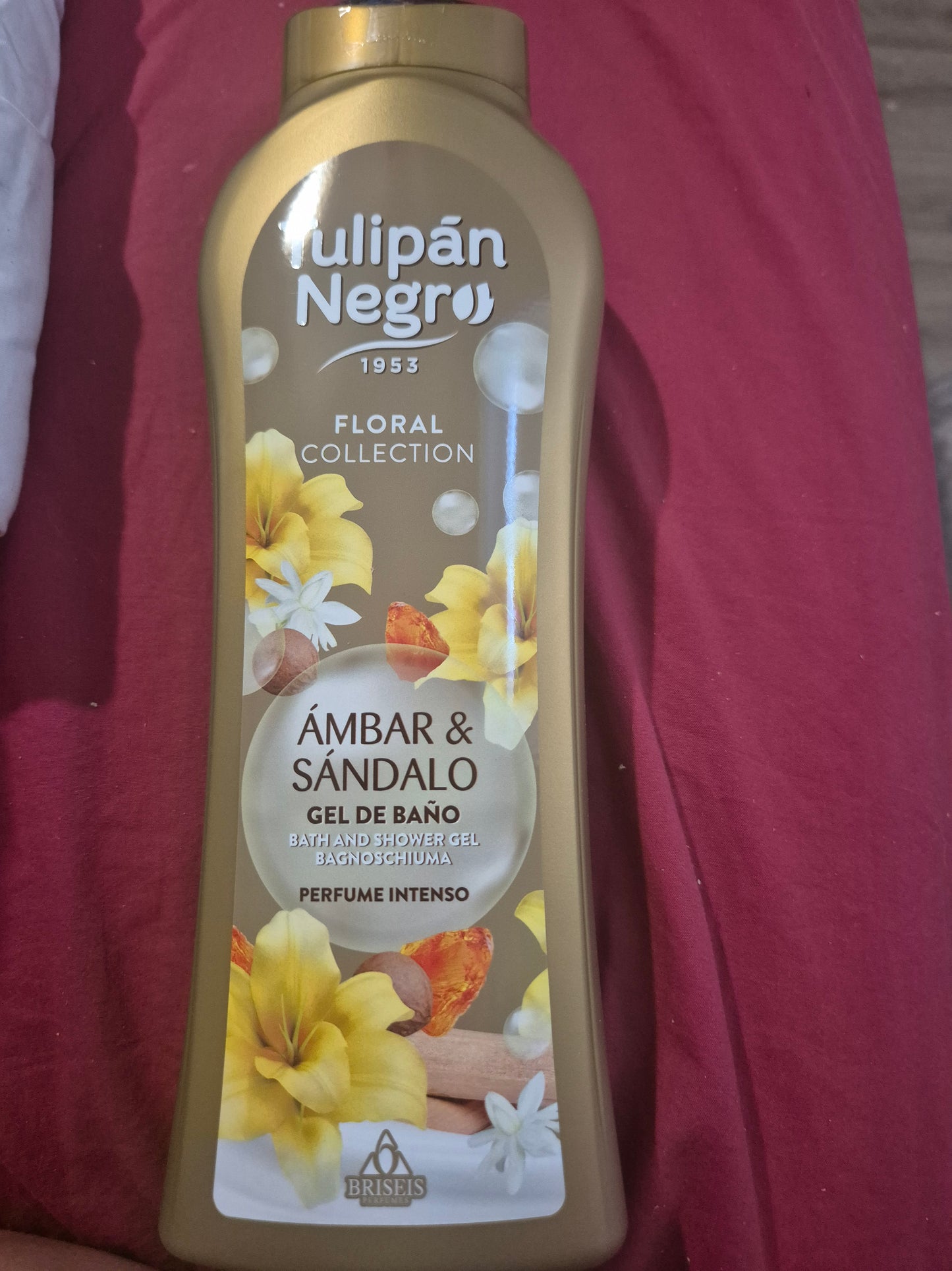 Gel douche 650ml. Tulipan Negro. Ambre et Bois de santal