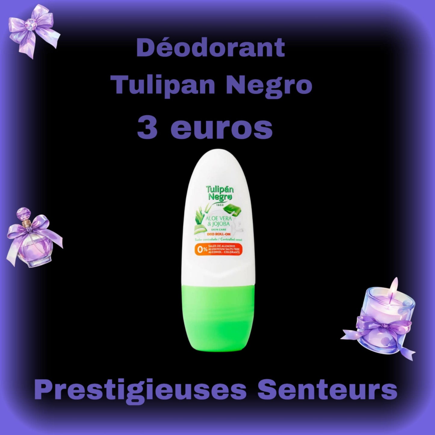 Déodorant bille. Tulipan Negro. 50ml