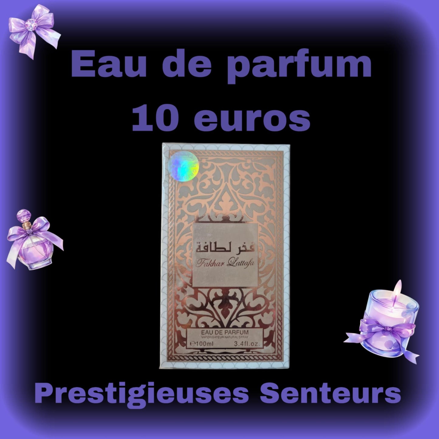 EAU DE PARFUM 100 ML .SULTAN EL WAHA INSPIRATION DE L INTERDIT DE GIVENCHY