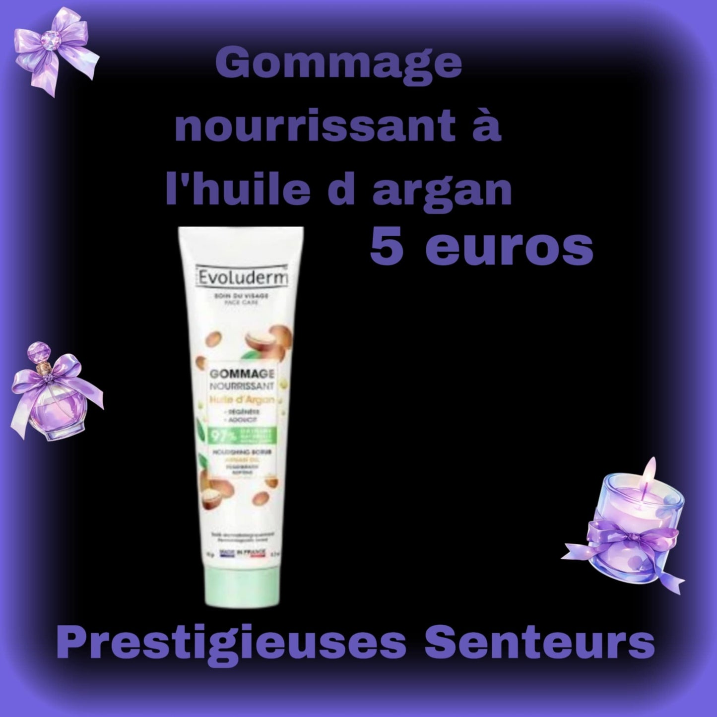 Gommage nourrissant 150gr. À l'huile d argan