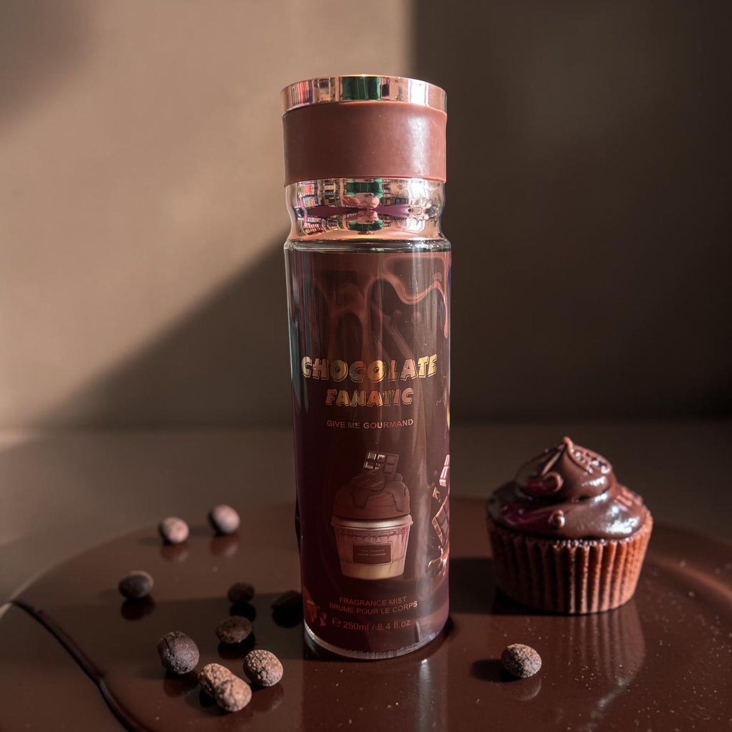 Brume corps et cheveux 250ml.odeur gâteau au chocolat