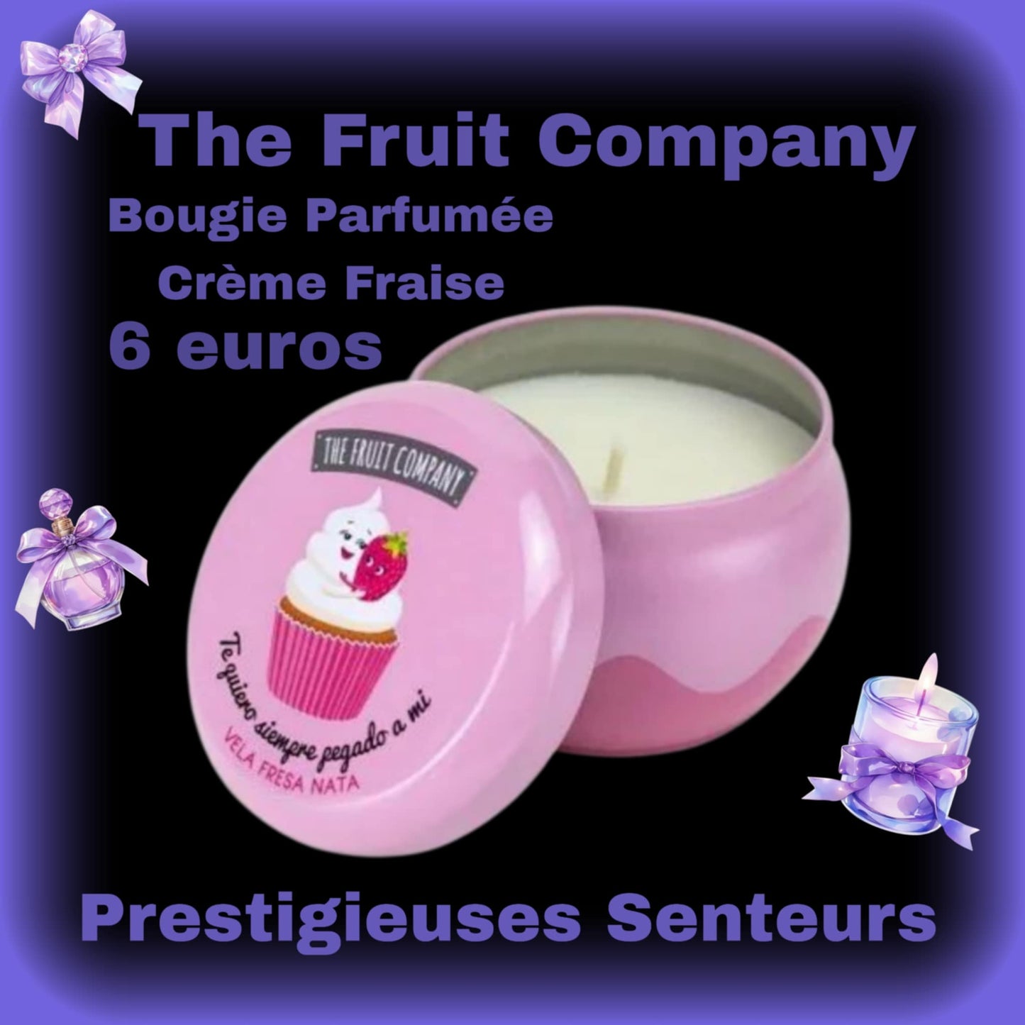 Bougie parfum fraise