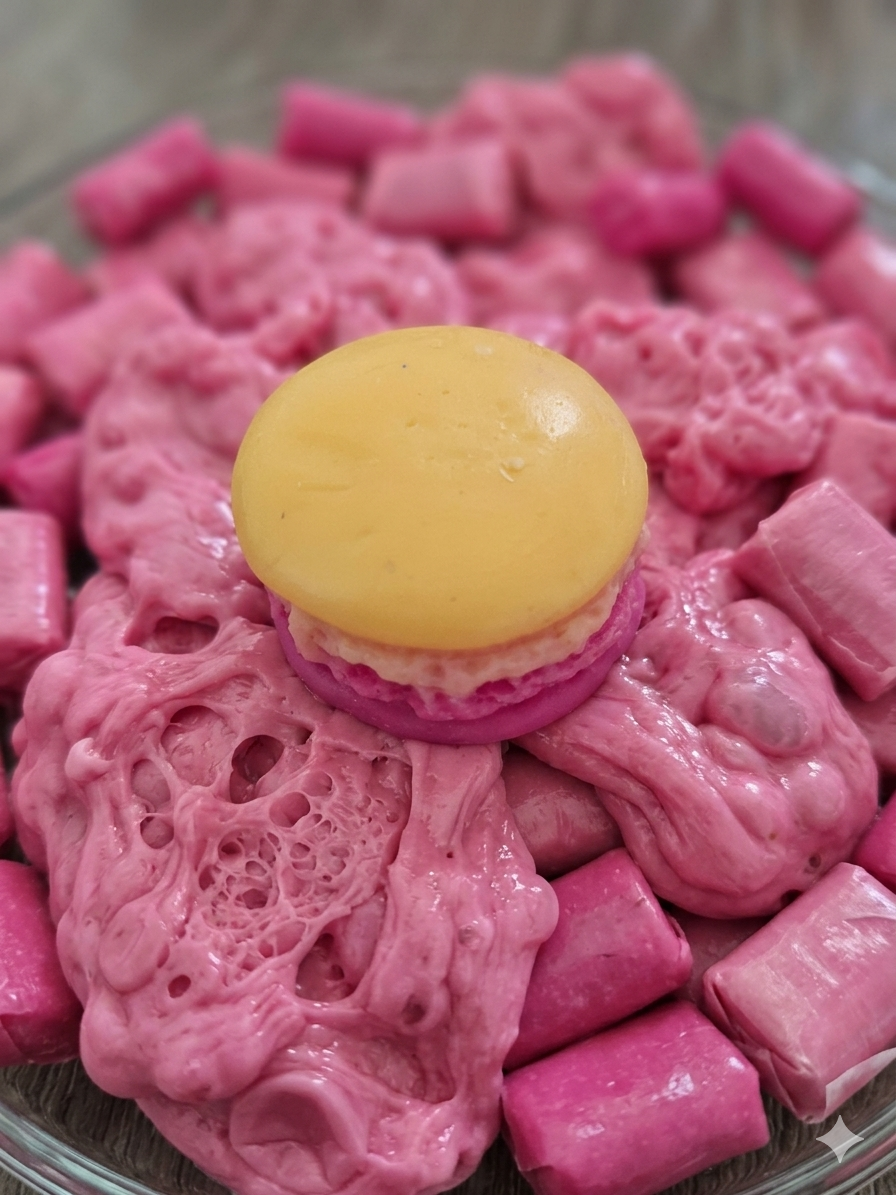 Macaron fondant bubble gum 🍬