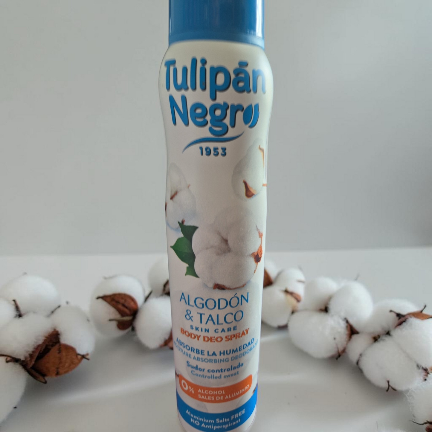 Déodorant 200ml. Parfum coton et talc