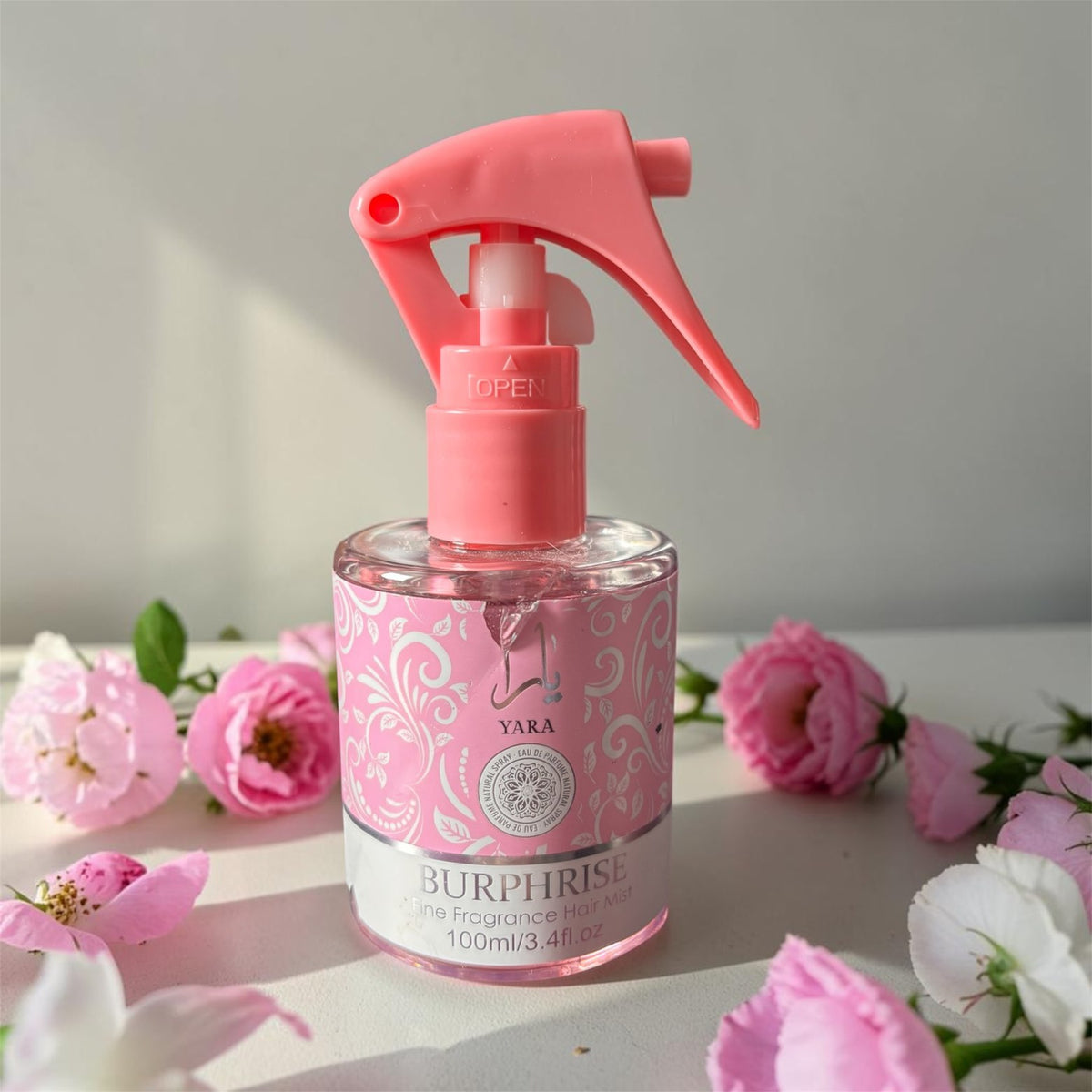 Brûme capillaire parfumée. Yara rose.100ml (cheveux)