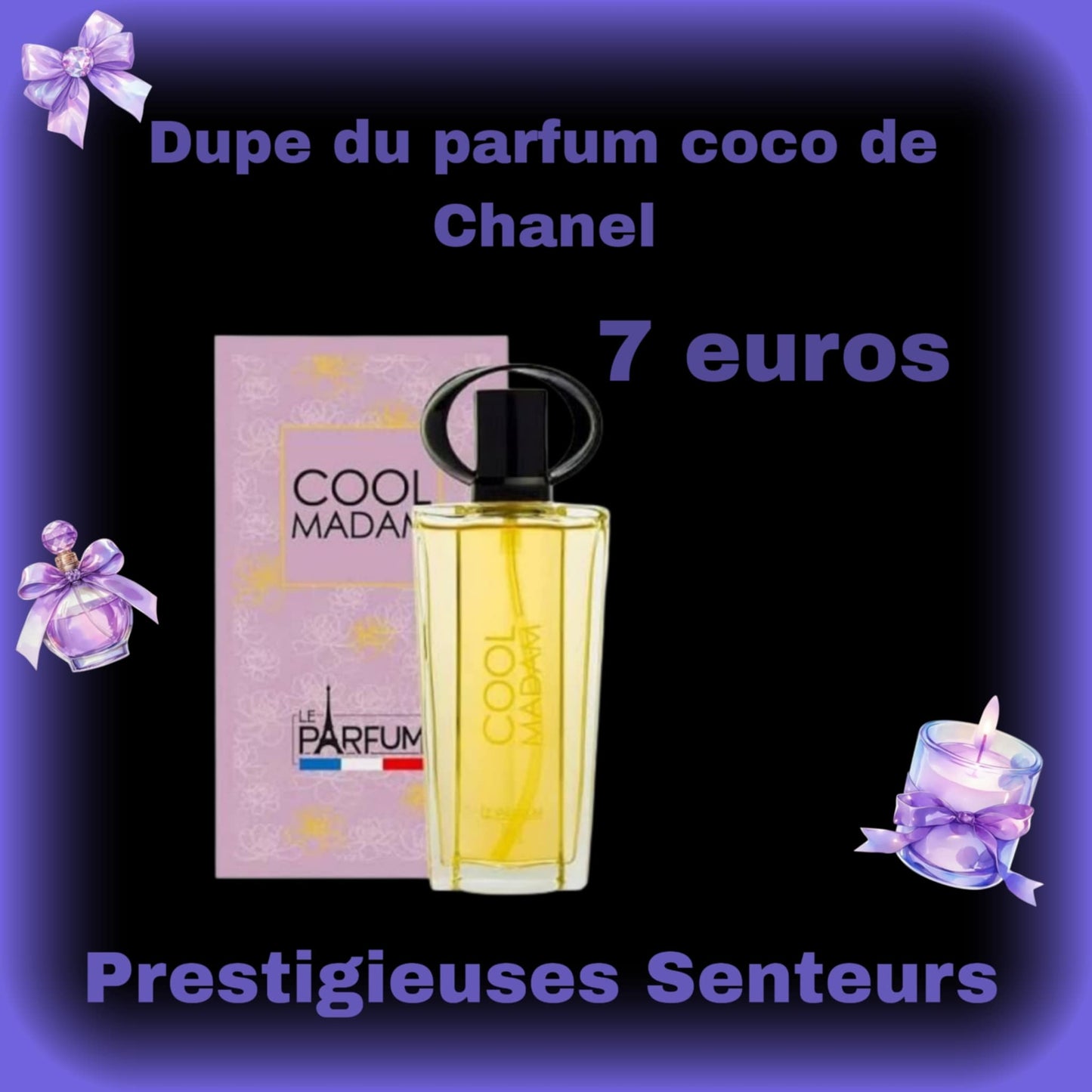 Parfum 75ml . Dupe du parfum coco de Chanel