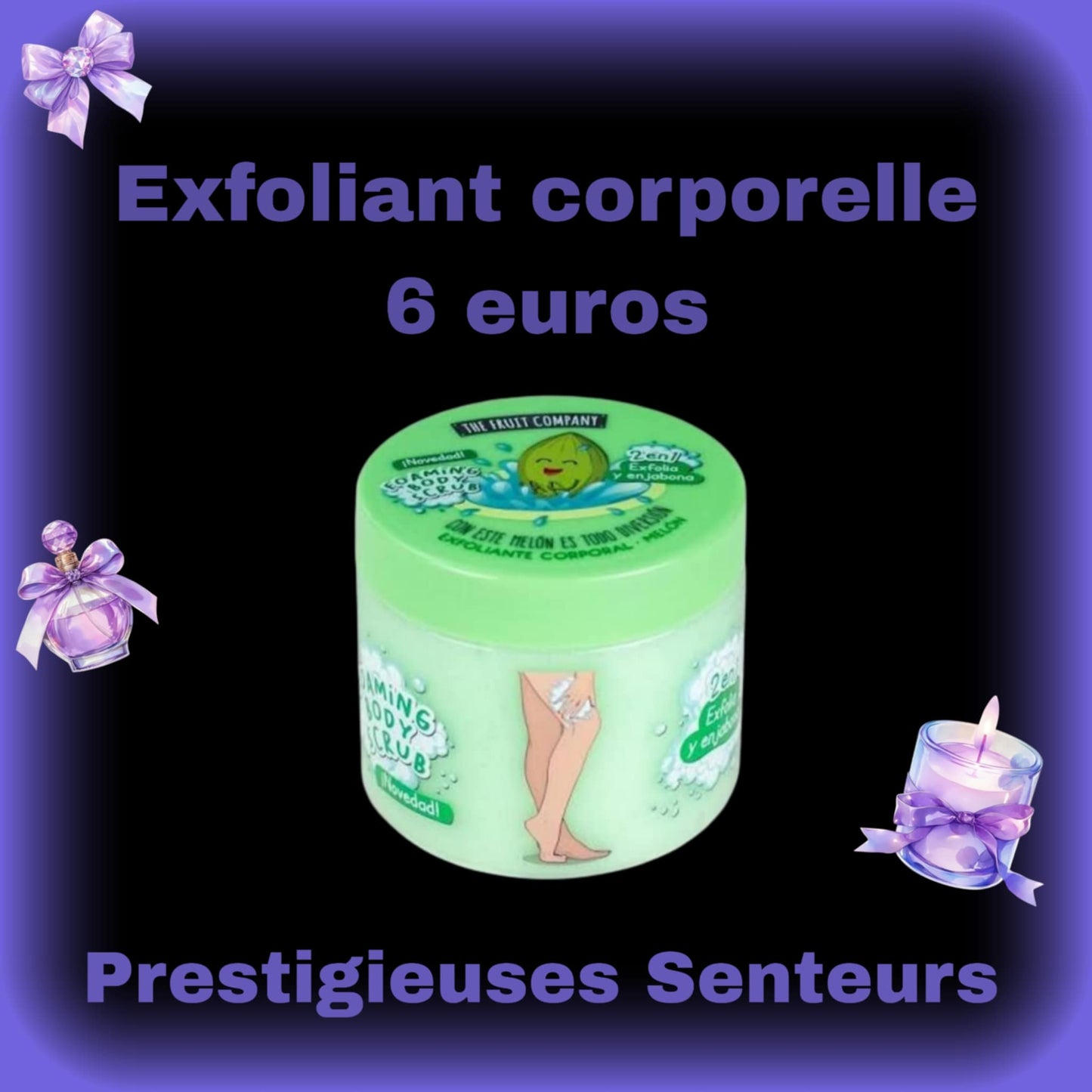 Exfoliant 2en1. The fruit company 400ml. Parfum melon