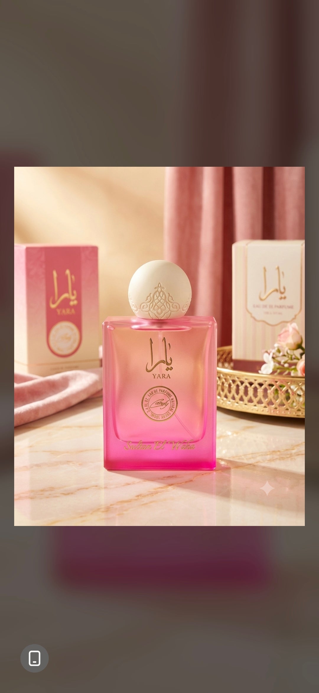 Parfum yara rose. 90ml