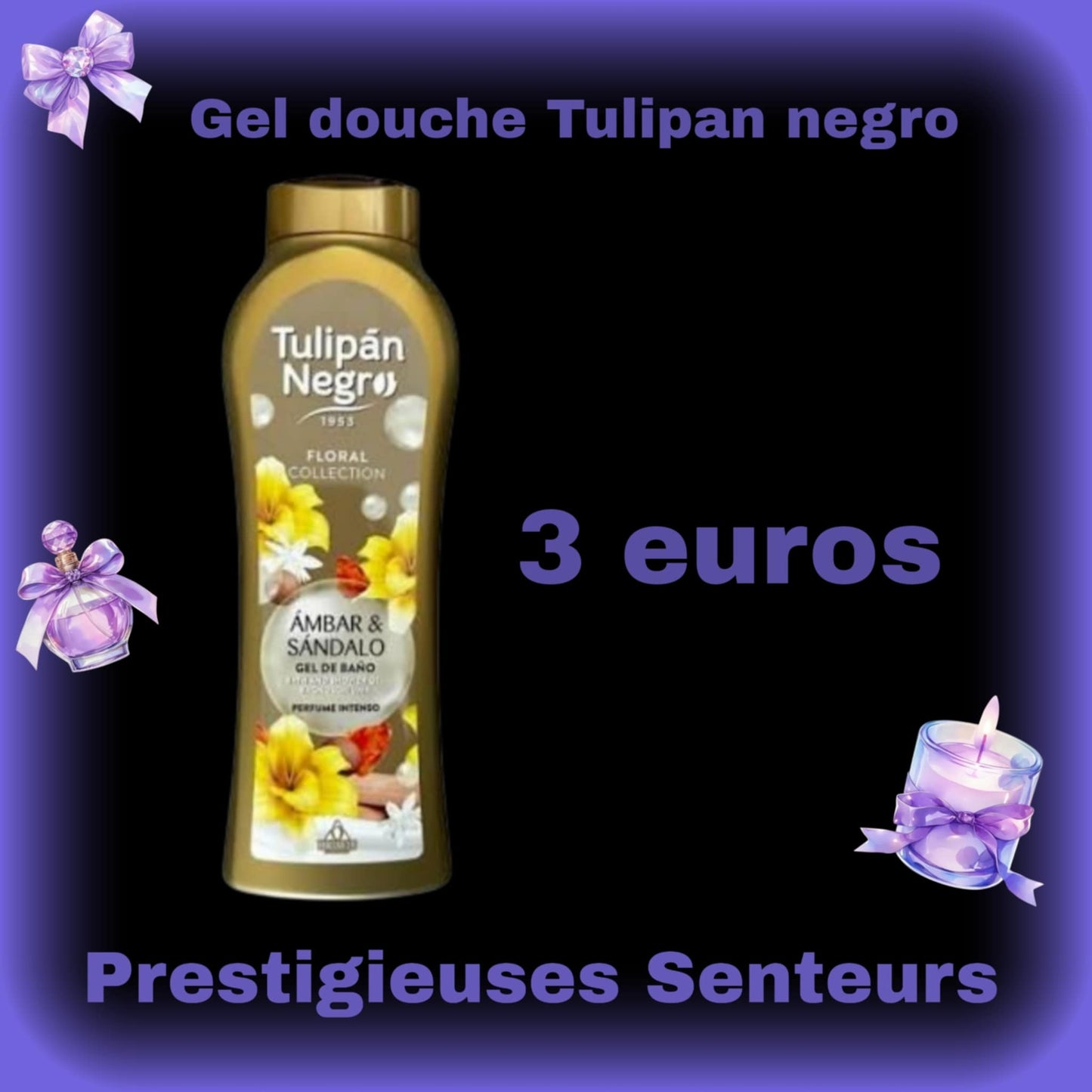 Gel douche Ambre et Bois de santal