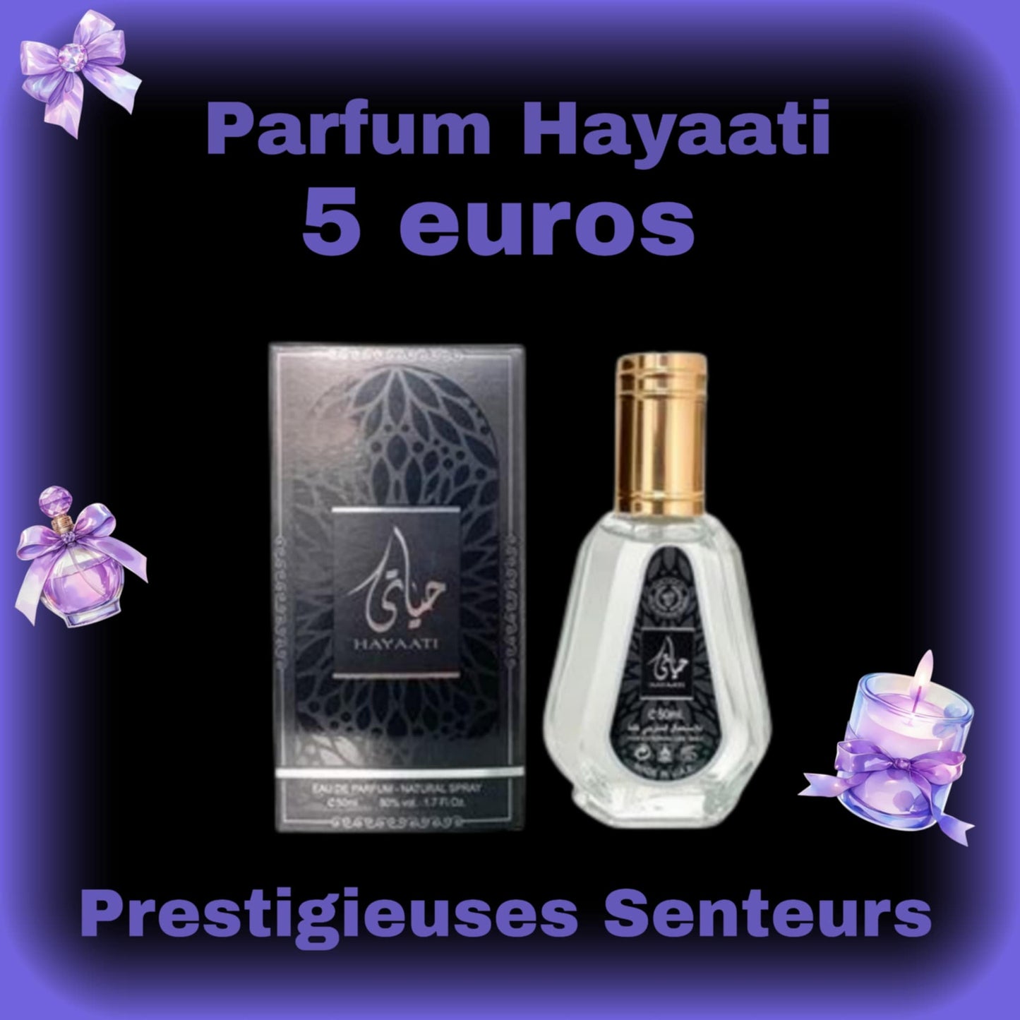 Parfum Hayaati . Dupe du parfum Invictus de Paco Rabanne. 50ml