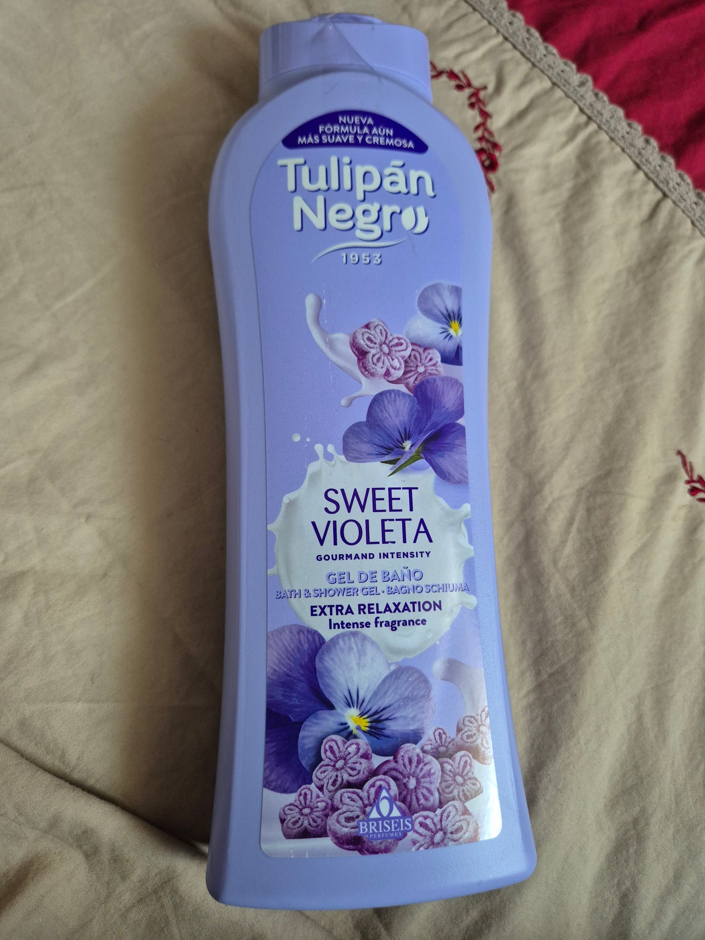 Gel douche Tulipan Negro 650ml. Parfum SWEET VIOLETA (violette douce)