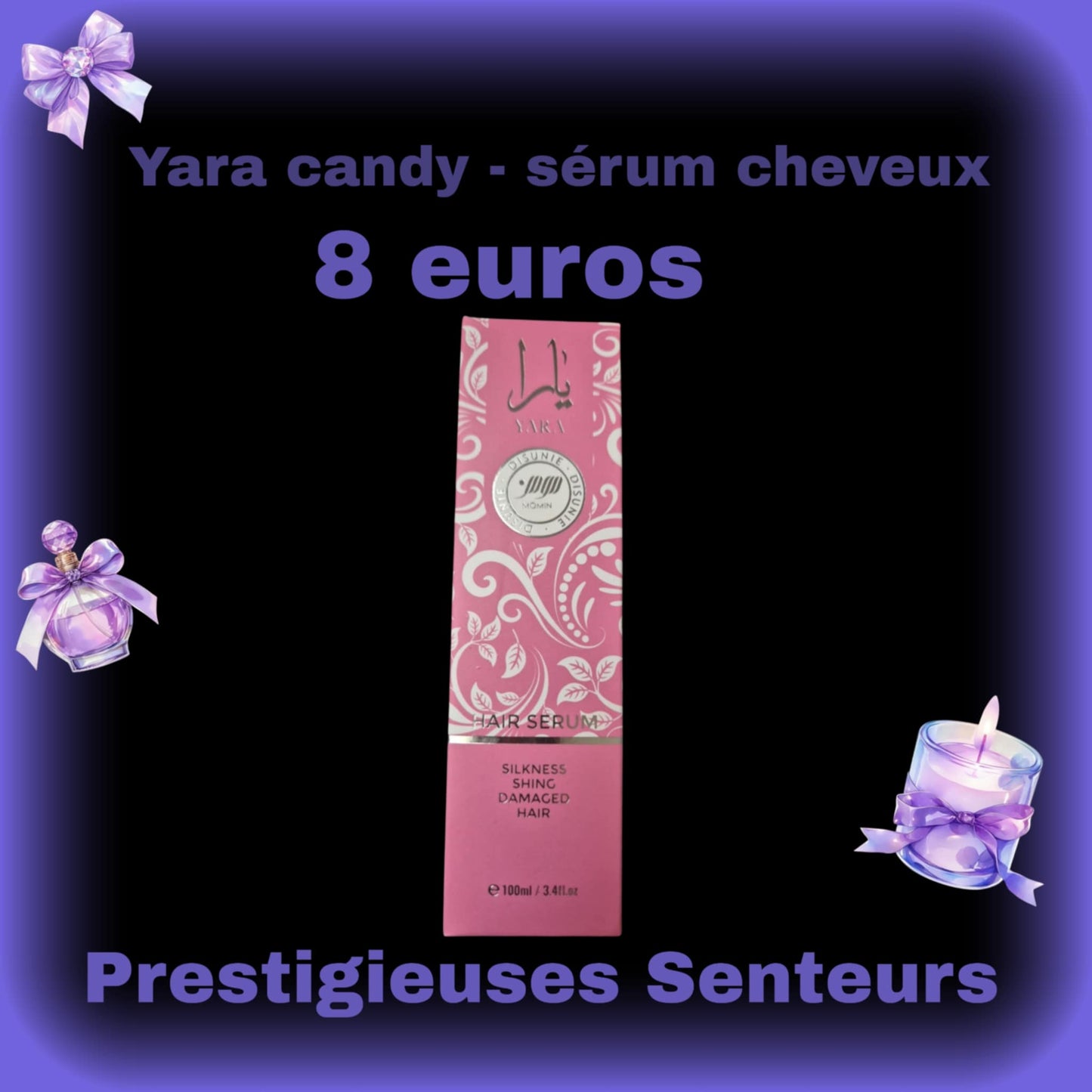 Sérum cheveux. Yara rose .100ml