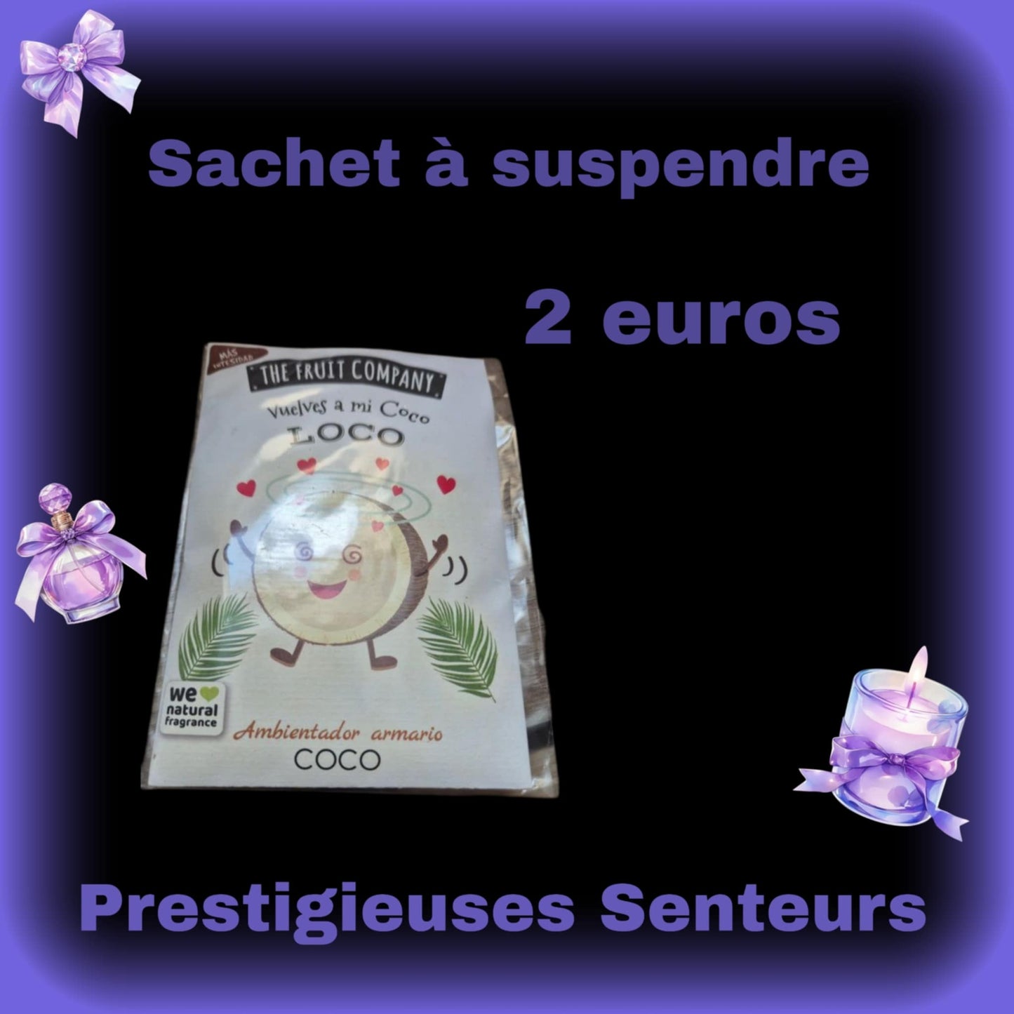 Sachet à suspendre Parfum noix de coco