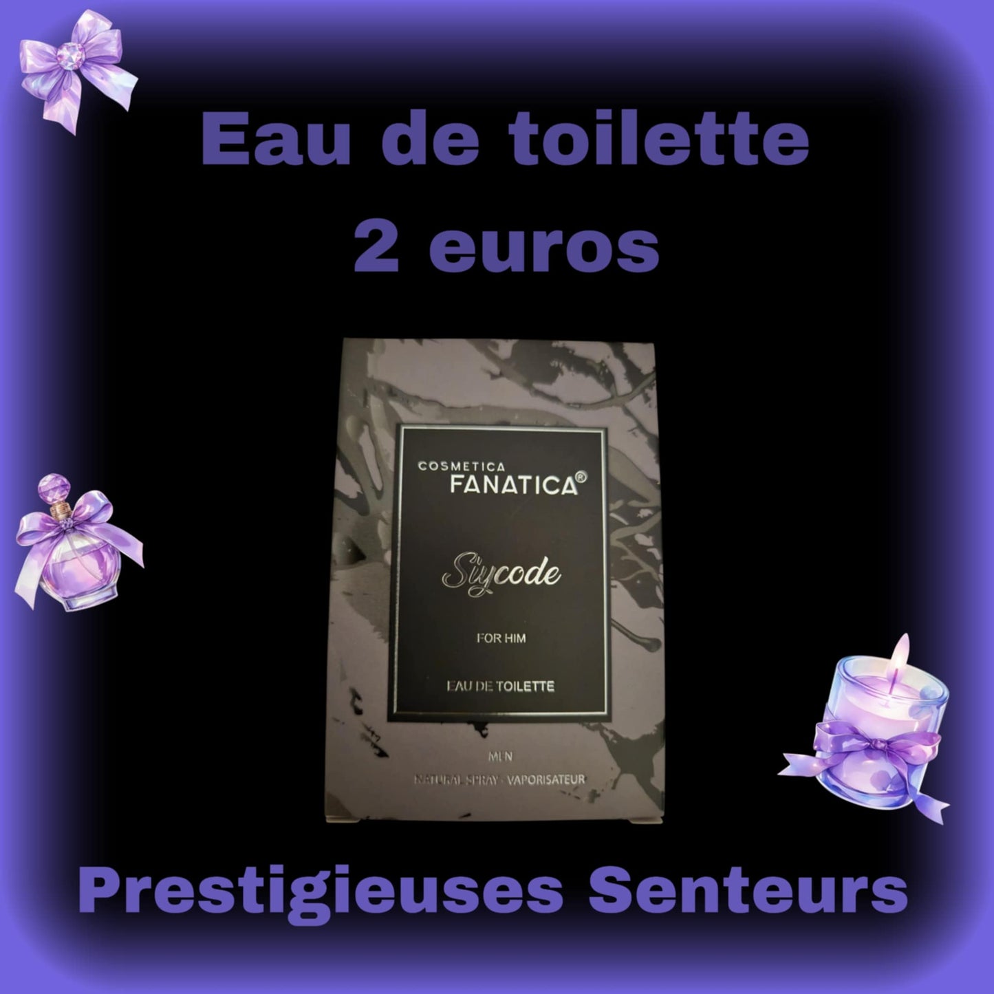 Eau de toilette homme.Sycode. 20ml