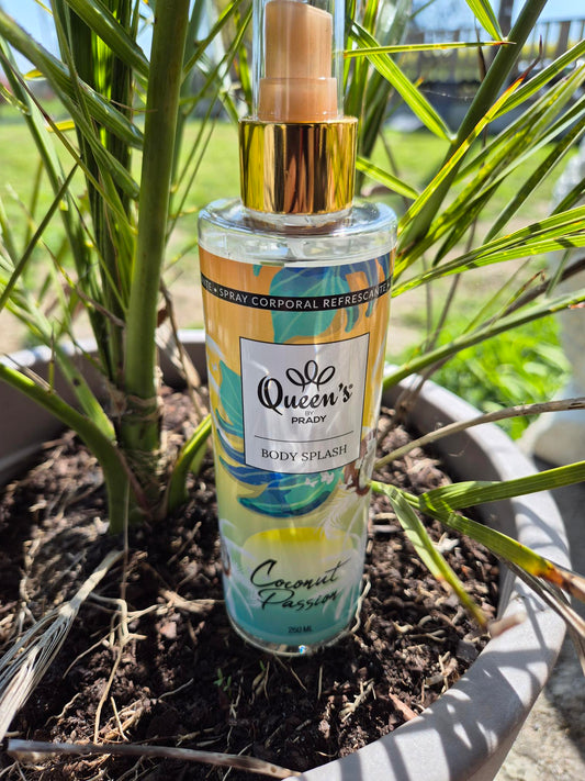 Brûme corporel de la collection Queen's Prady.250ML . COCONUT PASSION. Inspiration du coconut