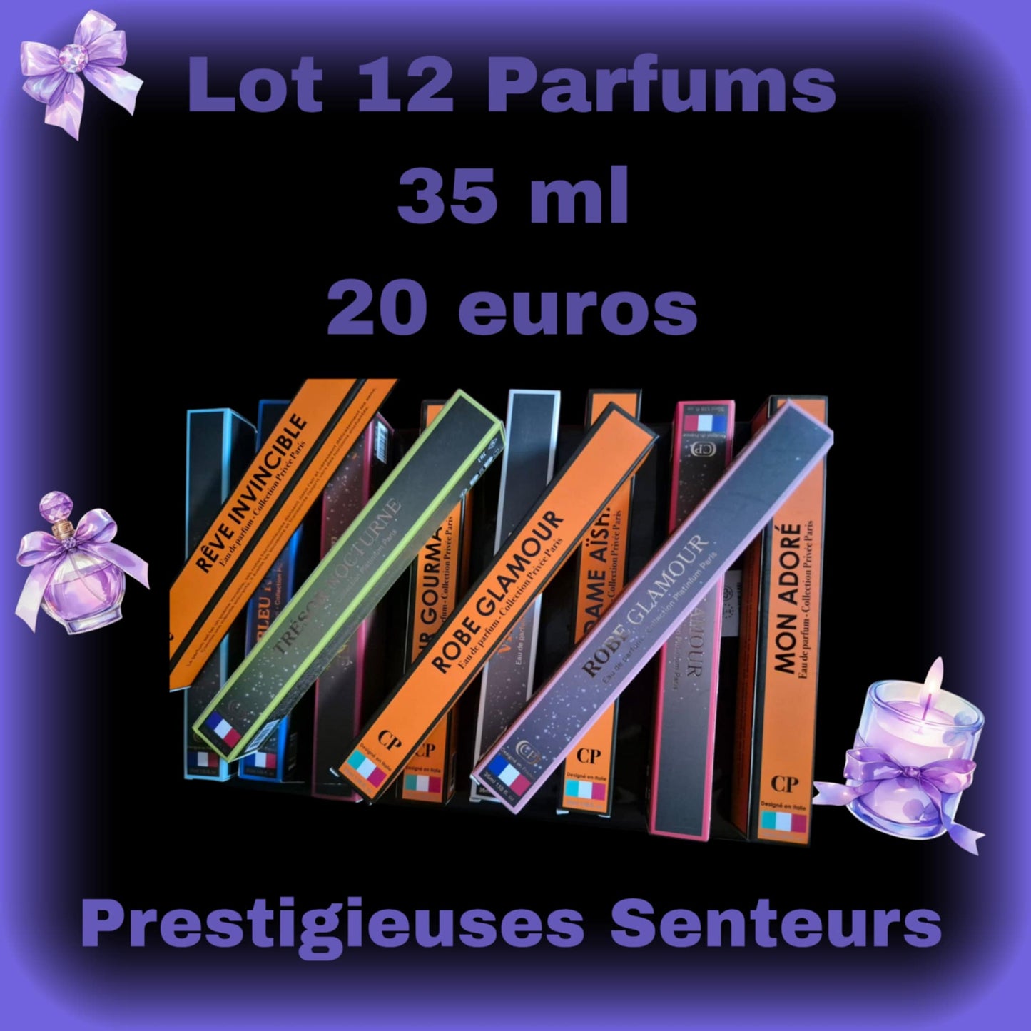 Lot de 12 parfums 35ml
