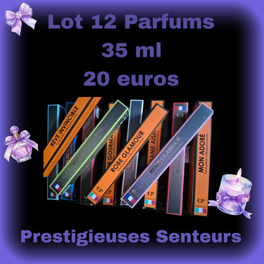 Lot de 12 parfums 35ml