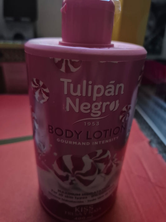 Body lotion Tulipan Negro. 400ml. Parfum bonbons fraise chantilly 🍬 🍓