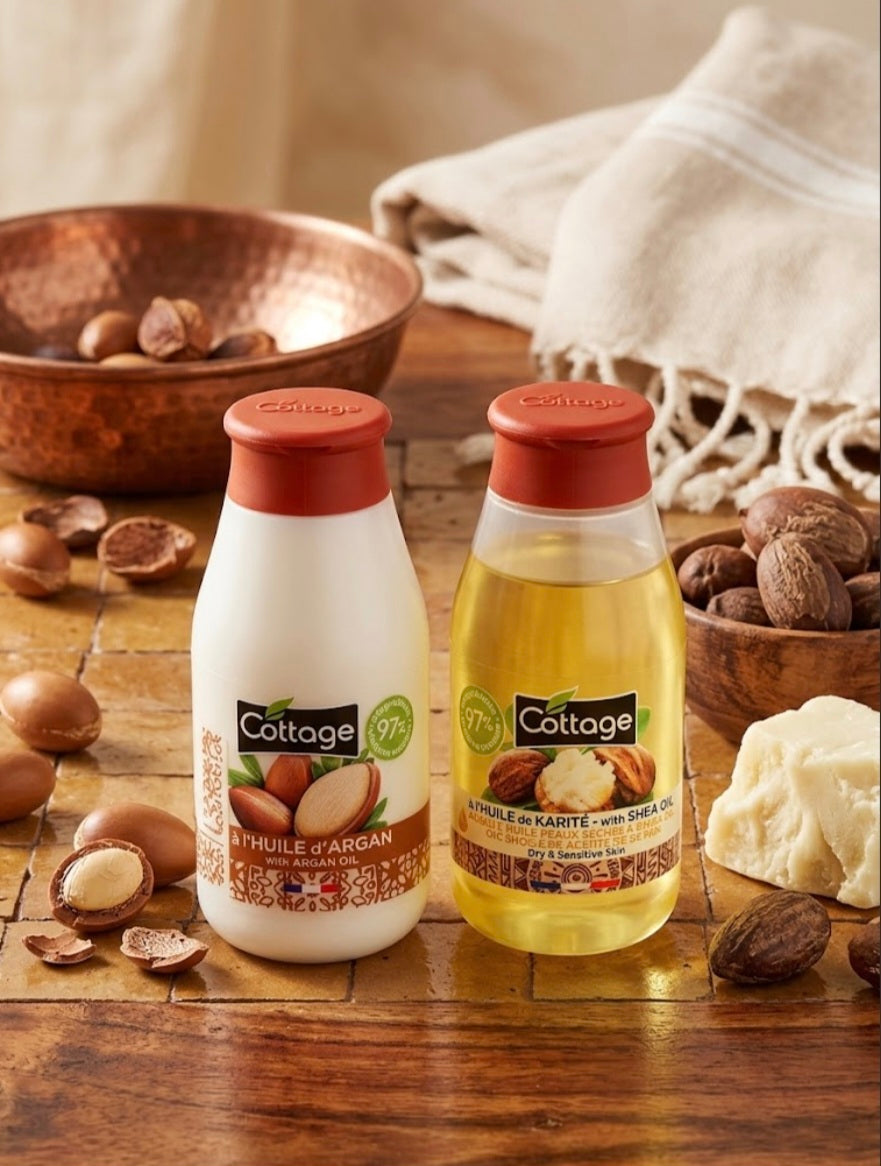 Duo à huile d'argan et huile de karité
