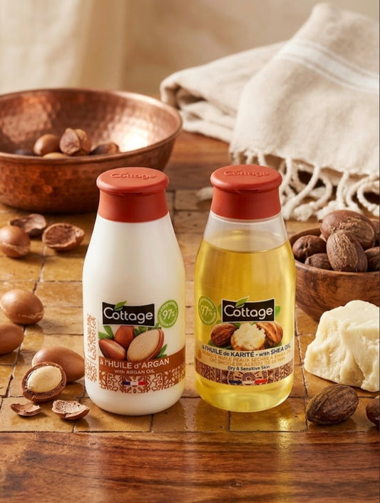 Duo à huile d'argan et huile de karité