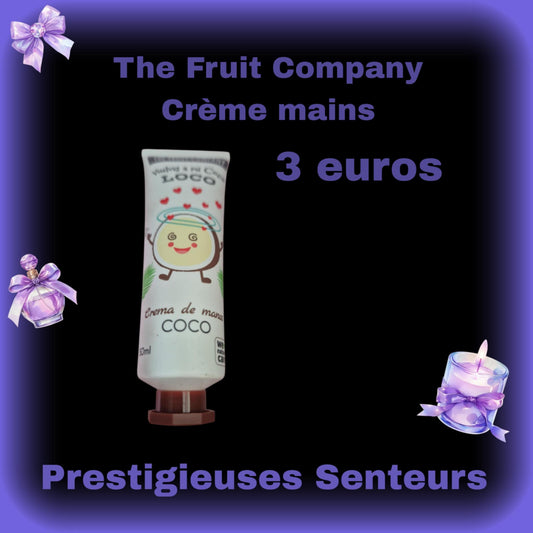 Crème pour les mains. The fruit company. 50ml Noix de Coco