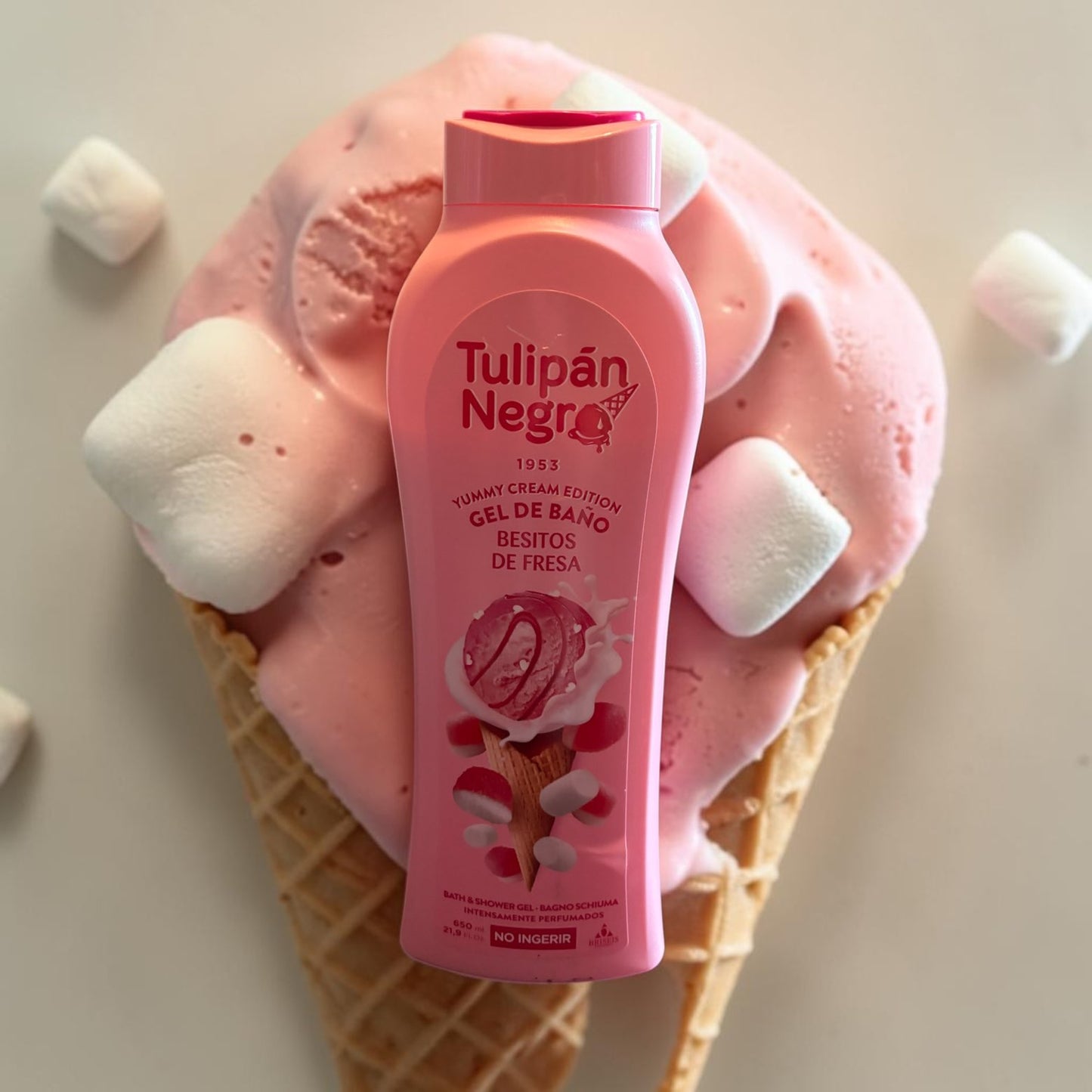Gel douche 650ml . Parfum glace fraise tagada