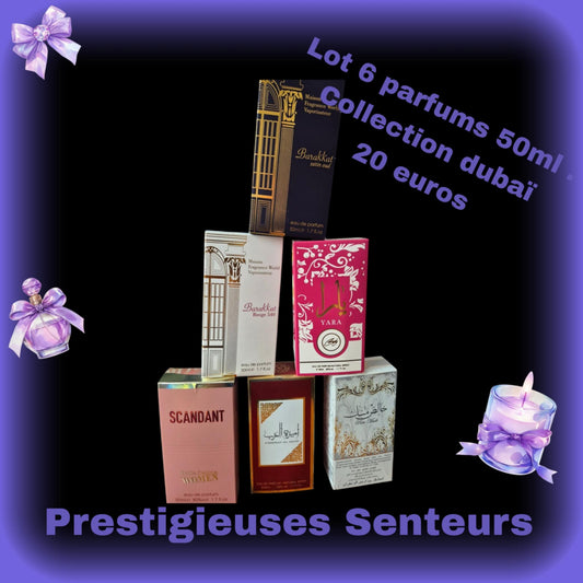 Lot 5 parfums 50ml . Collection dubaï