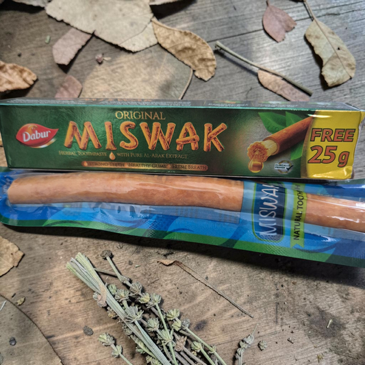 Lot dentifrice + batonnet Miswak ( +1 batonnet offert )