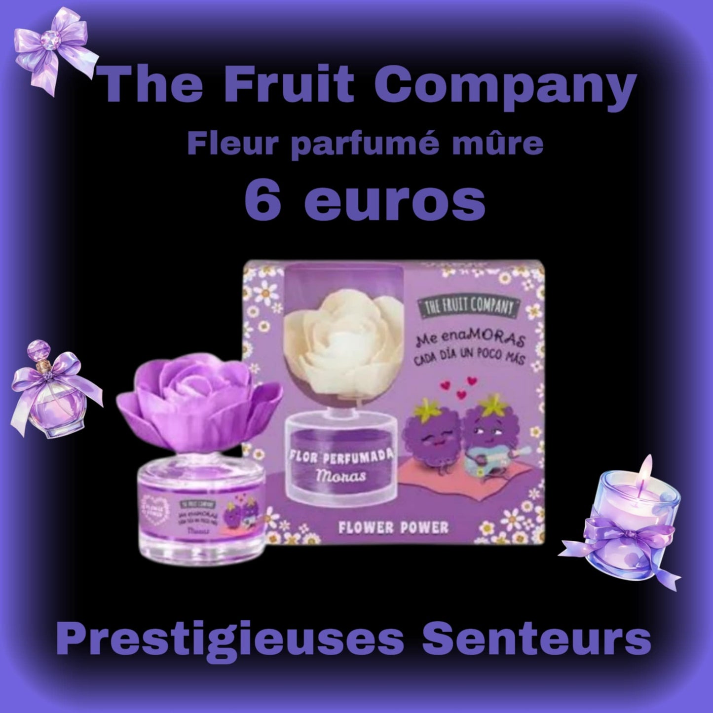 Fleur 🌸 parfumée. The fruit company.55 ml.  Parfum mûre