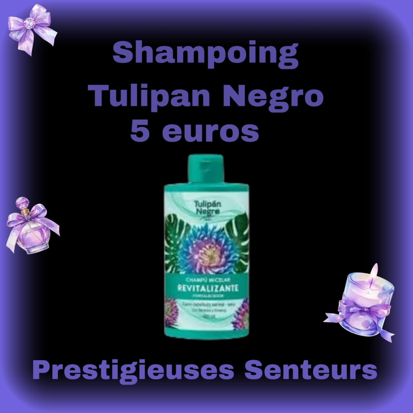 Shampooing micellaire revitalisant. Tulipan Negro. 400ml