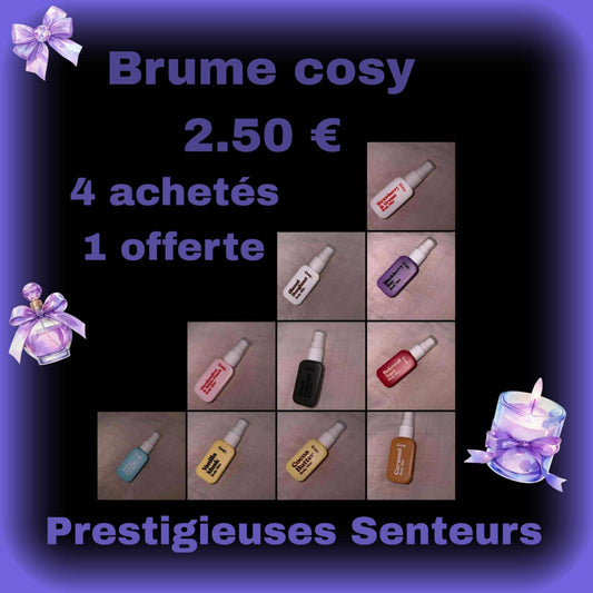 4 achetées. 1 offerte parfum au choix