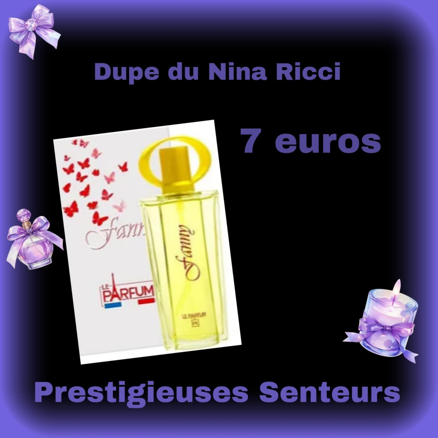 Parfum 75ml.  Dupe du Nina Ricci
