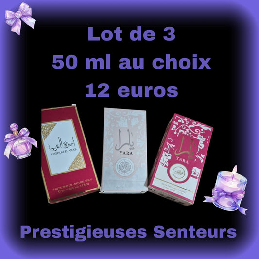 Lot de 3×50 ml au choix