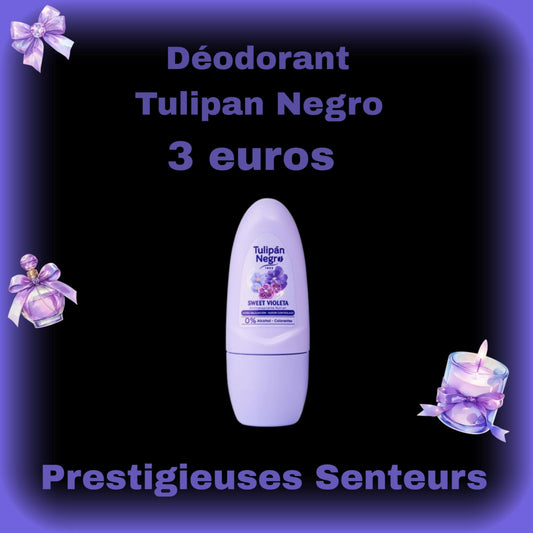 Déodorant bille Tulipan Negro. 50ml . Sweet violeta