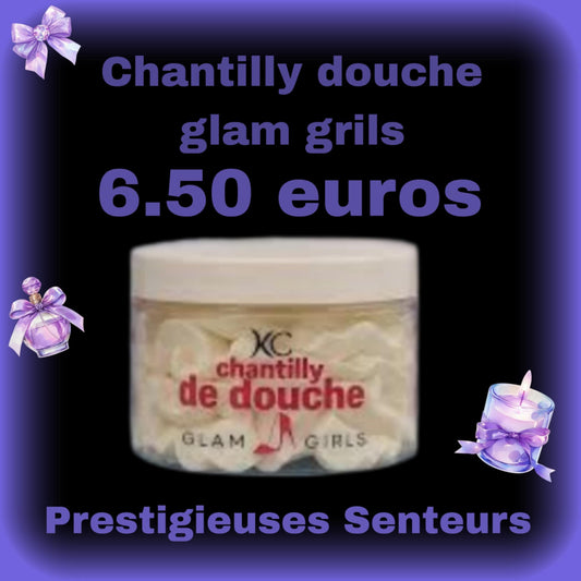 Chantilly de douche . Parfum Glam girl . Carolina Herrera. 100gr