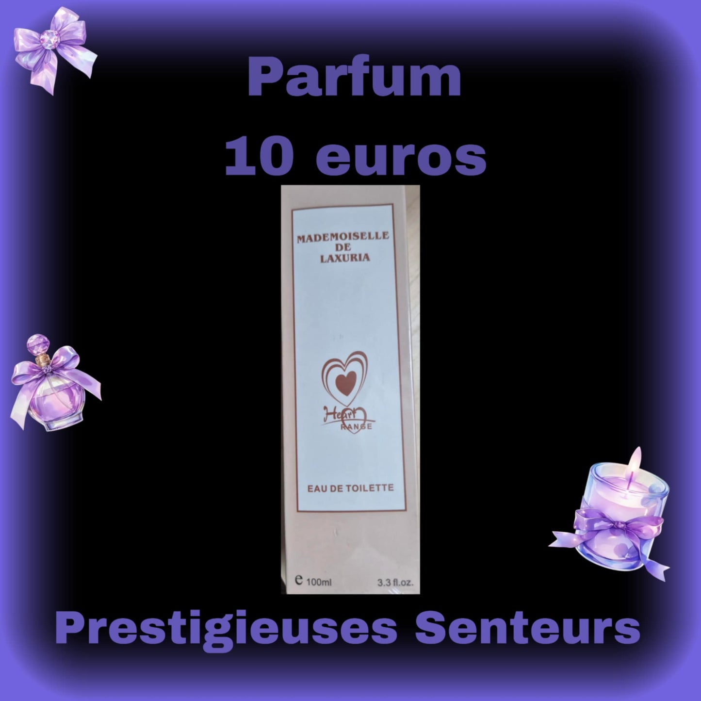 PARFUM FEMME 100 ML.MADEMOISELLE DE LAXURIA dupe de J'ADORE DE DIOR