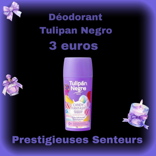 Déo stick Tulipan Negro. 60ml . Parfum bonbons candy fantasy