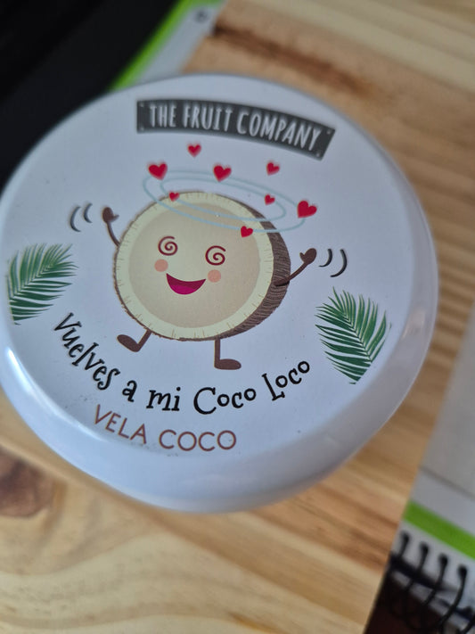 Bougie The fruit company.  Parfum noix de coco
