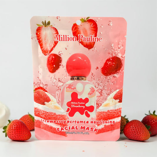 Masque visage.Odeur fraise