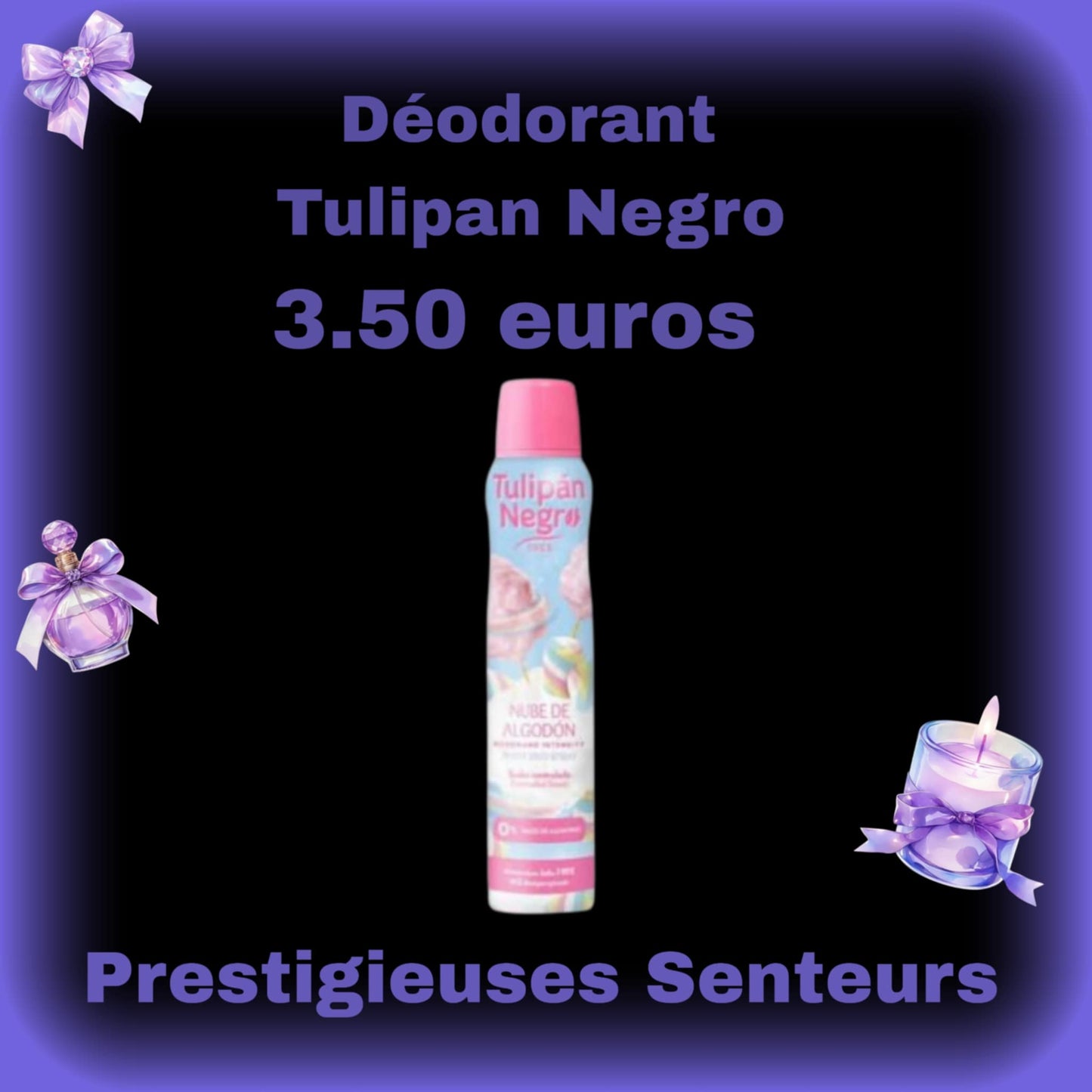 Déodorant 200ml. Tulipan Negro. Parfum barbapapa
