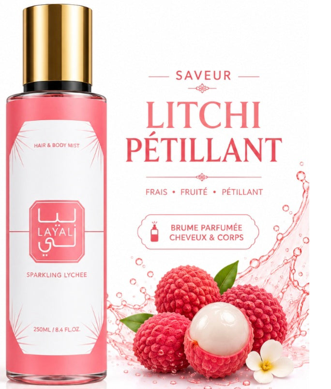 Brume corps et cheveux .Lychee