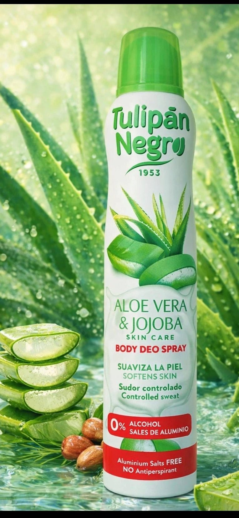Déodorant Tulipan Negro .ALOE VERRA. 200ml