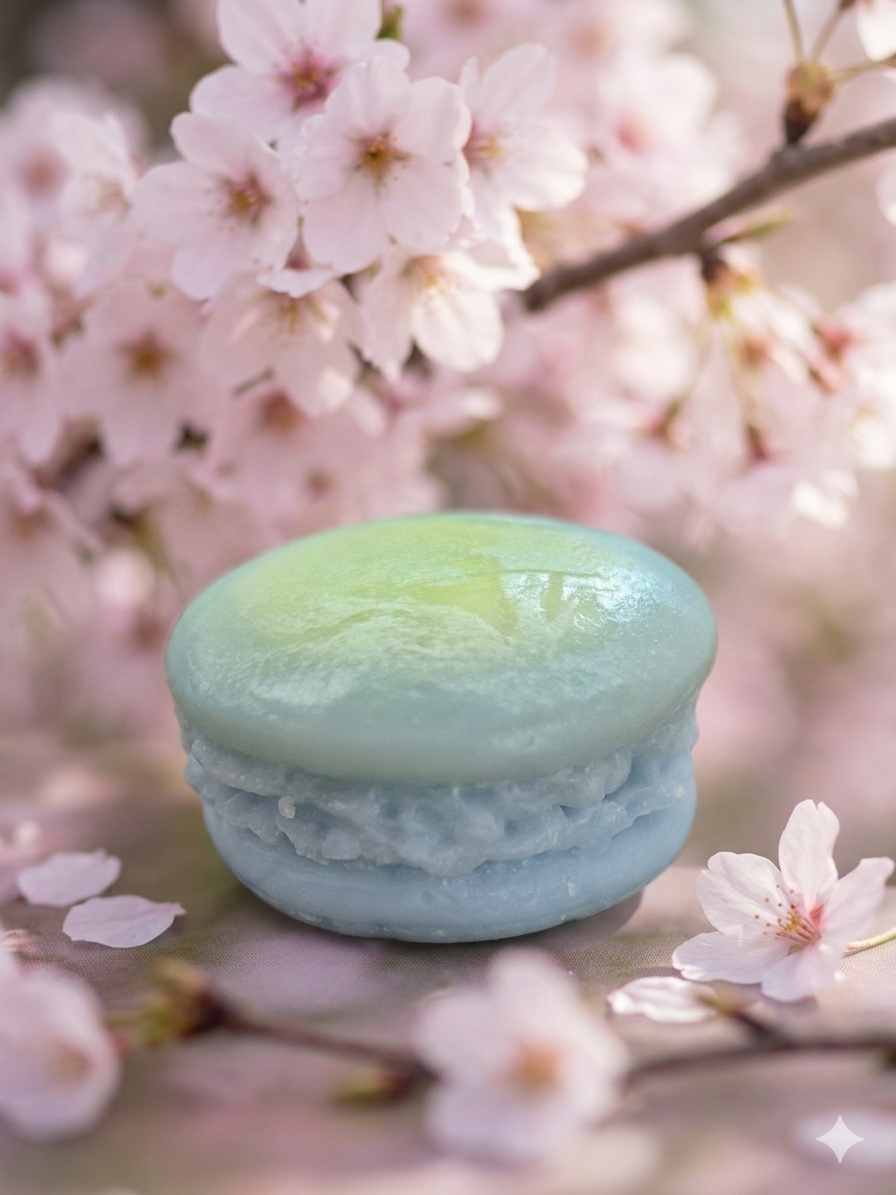Fondant macaron parfumé.fleur de cerisier 🍒