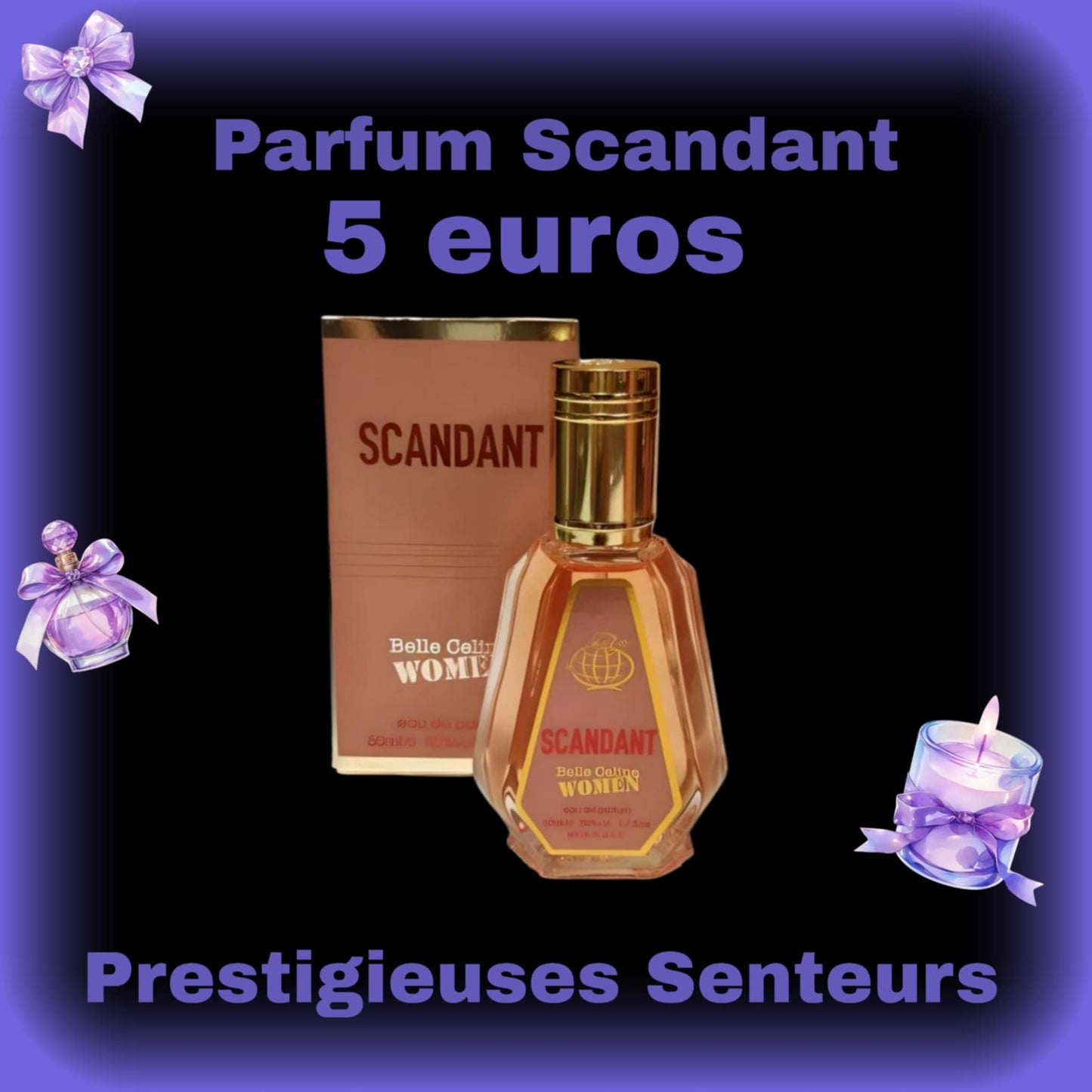 PARFUM DUBAI SCANDANT 50ML . DUPE DU SCANDAL DE JEAN PAUL GAUTIER
