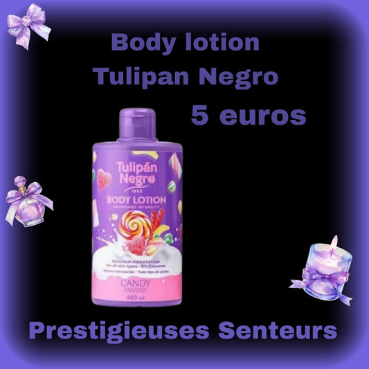 Body lotion Tulipan Negro. 400ml .parfum bonbons fantaisie