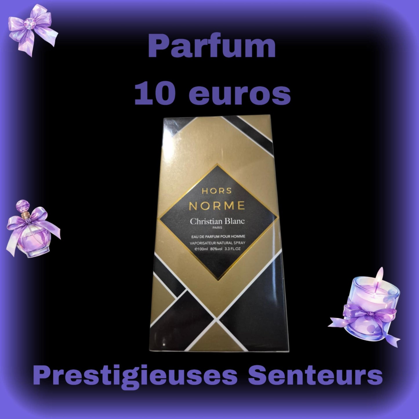 Parfum collection Christian Blanc en 100ml.