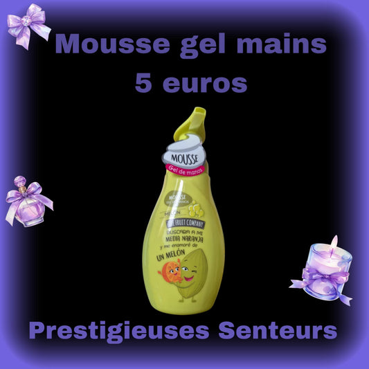 Mousse gel mains ✋️. 250ml .Melon sucré