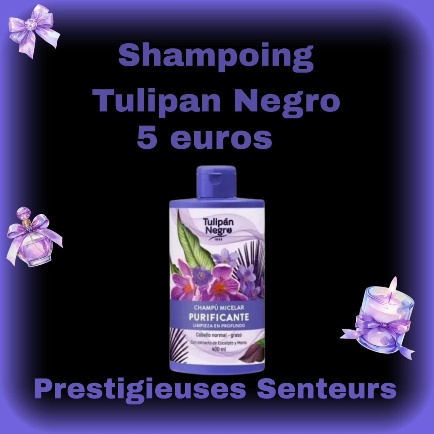 Shampooing Micellaire Purifiant. Tulipan Negro. 400ml