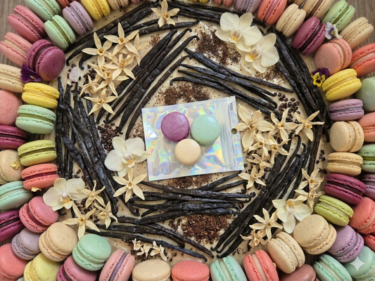 Macaron fondant . Vanille gourmande